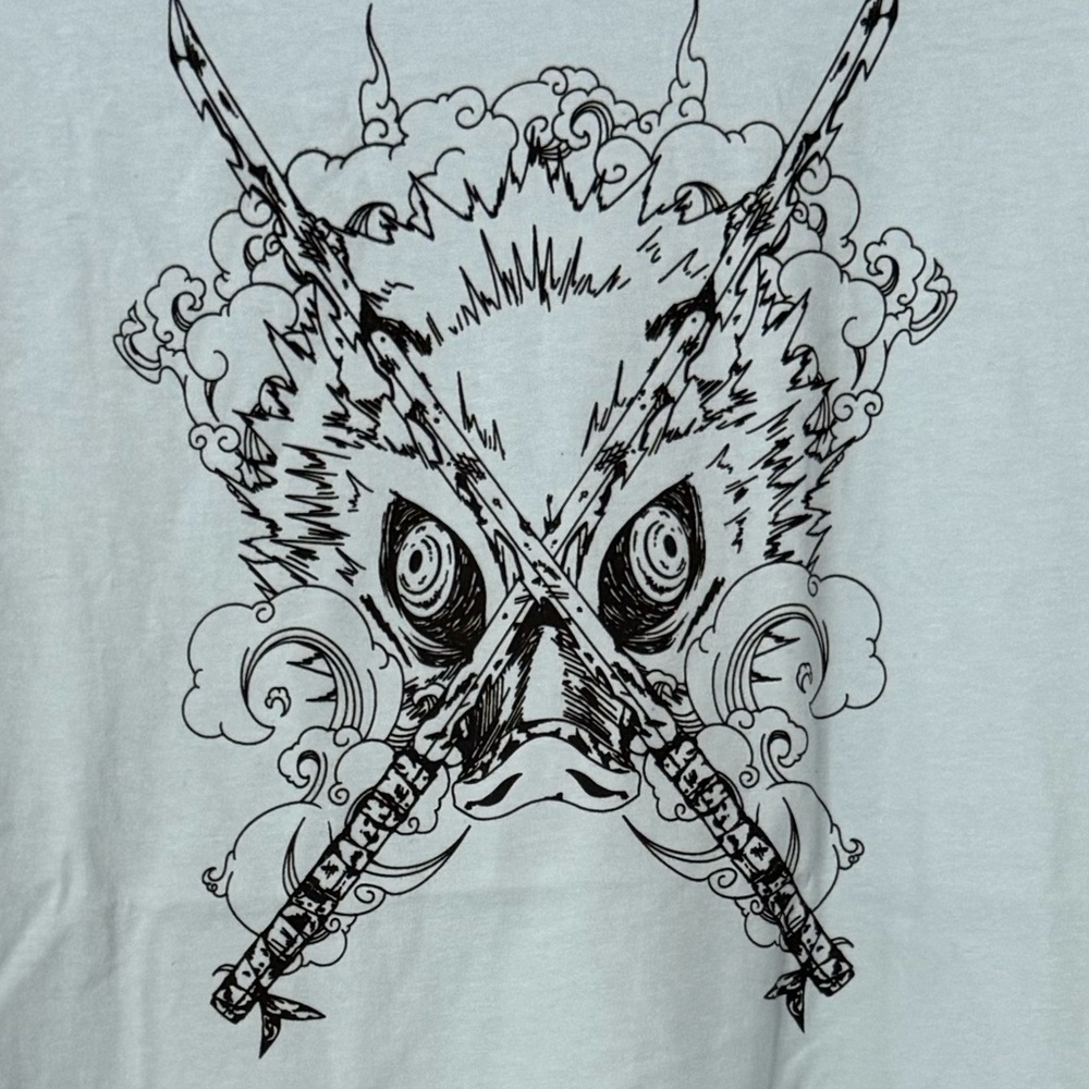 Light Blue Demon Slayer Hashibira Men's T-Shirt